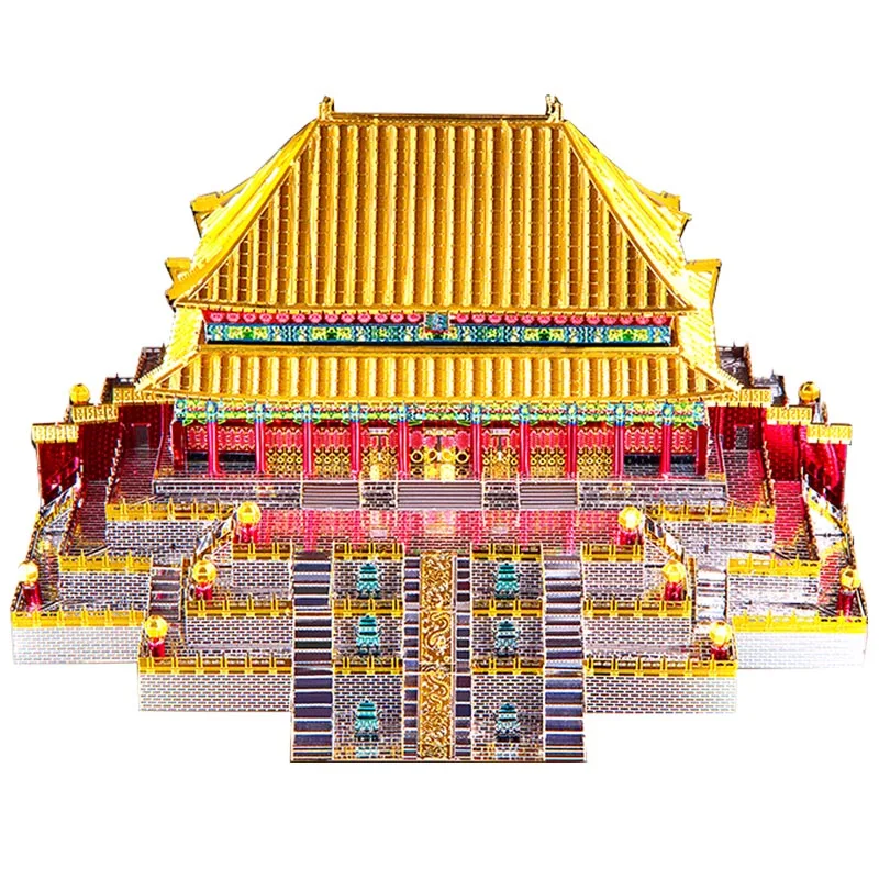 

Piececool 3D Metal Puzzle Toy Assembly Palace Model Ancient China Architecture Forbidden City Building Kits Collection Kids Toys