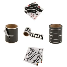 5x игрушка автомобиль дорога клейкая лента Съемная игровая комната DIY трек пол наклейки