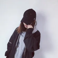 Осенняя новая модель шнурка личностный человек Peaked cap Хань баньчао женщина сплошной цвет Солнцезащитный бейсбольная шляпа студенческие влюбленные шляпа