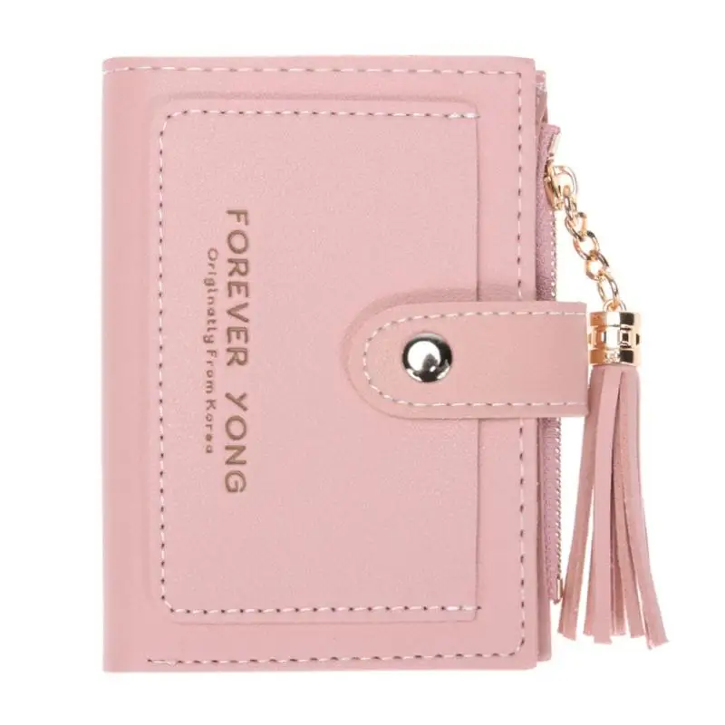 

2018 Mini Wallet PU Leather Women Girl Hasp Small Wallet Purse Tassels Handbag Fashion Female Purse Coin Purse Card Holder
