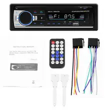 Auto MP3 Radio Schermo LCD Bluetooth Vivavoce MP3 Lettore Carta di TF U Piatto di Carta AUX Dual USB di Ricarica Supporto Android IOS