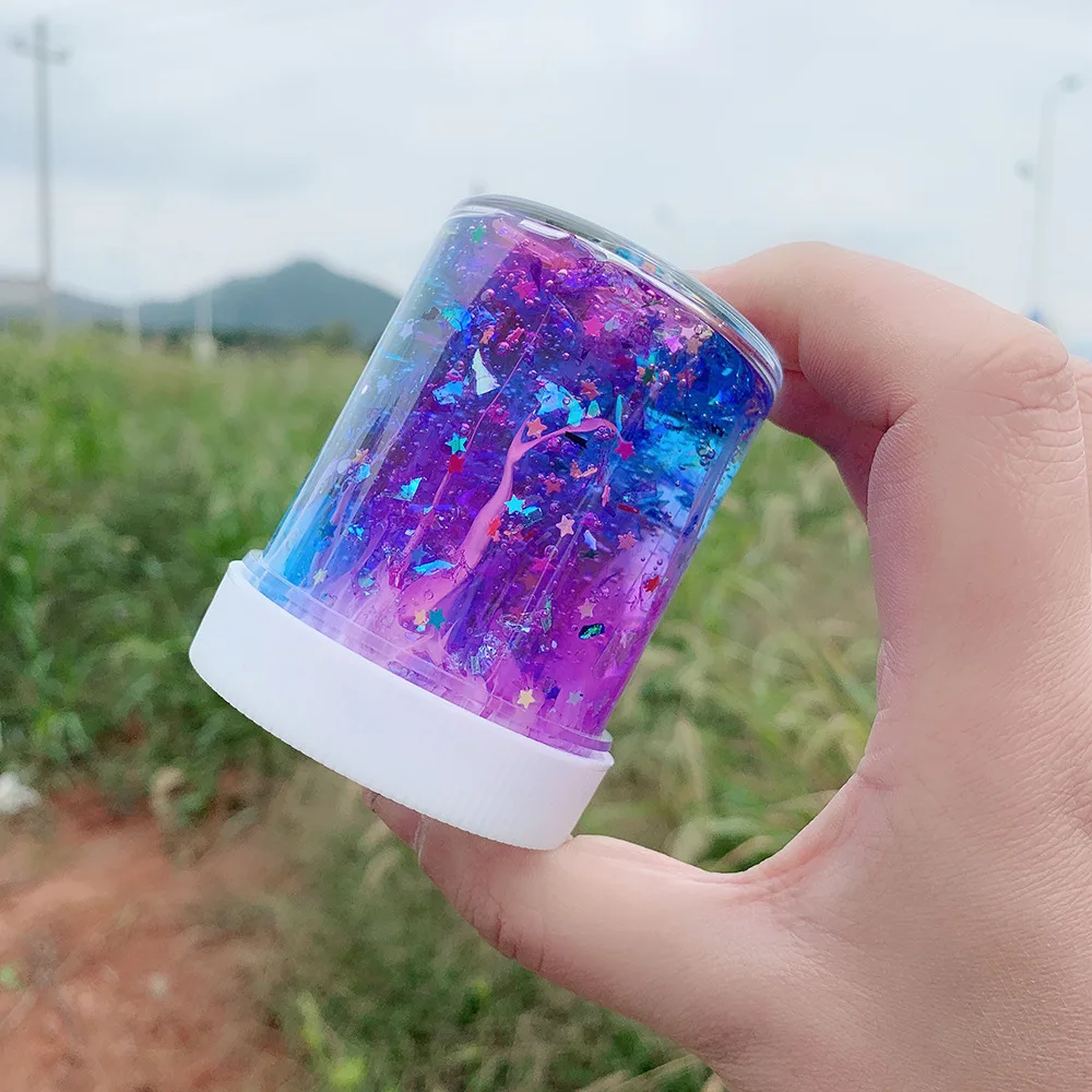 

DIY Clear Slime Toys Crystal Mud Fluffy Slime Glue Gradient Color Cloud Slime Supplies Magic Sand Antistress Putty Clay
