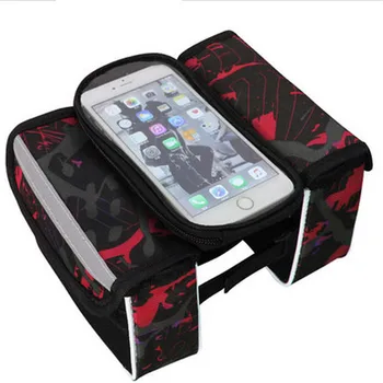 

Bike Bicycle Bags Touch Screen Bike Cell Mobile Phone Bag For 5.5Inch Cellphone Bicycle Saddle Bag Bicycle Accessories