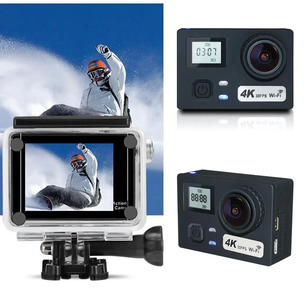 Экшн камера 4K WiFi подводный водонепроницаемый Повседневный JPG 24 M/20 M/16 M/12 M/8 M/5 M
