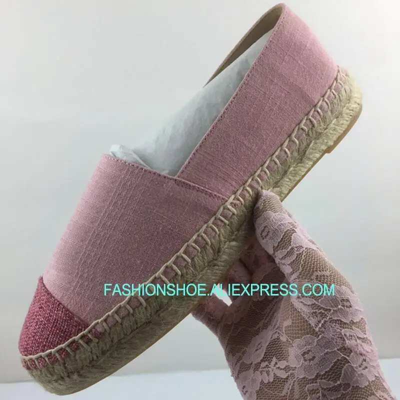 

High Quality Breathable Minimalist Thick Sole Women Flats Canvas espadrilles women 2019 Casual Loafers Shoes Size 34-42