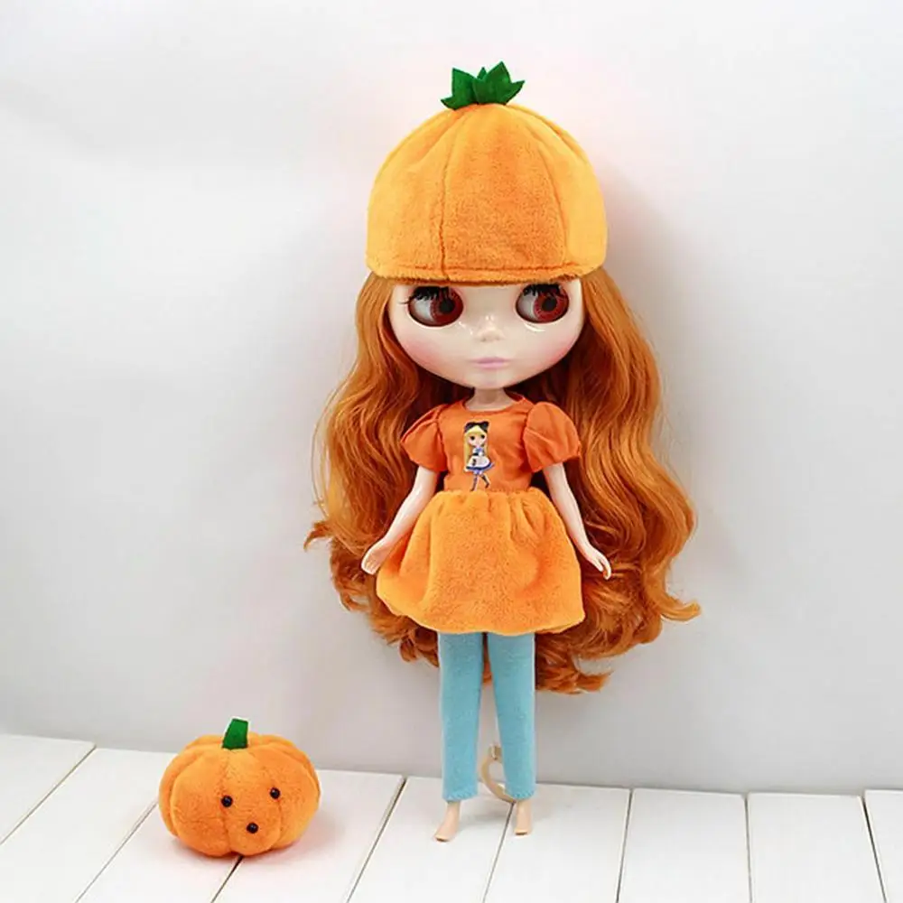 

[wamami] For 12" Neo Doll Doll Pumpkin Halloween Orange Dress 4pcs
