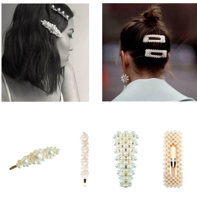 

Hot 1pcs New Fashion Women Pearl Snail Hair Clip Hair Styling Accessories Crystal Pearl Hairpin for Women Girl Gift Beauty Salon