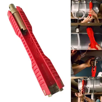 

BMBY-2018 New Faucet and Sink Installer Extra-long design lets turn tool Red