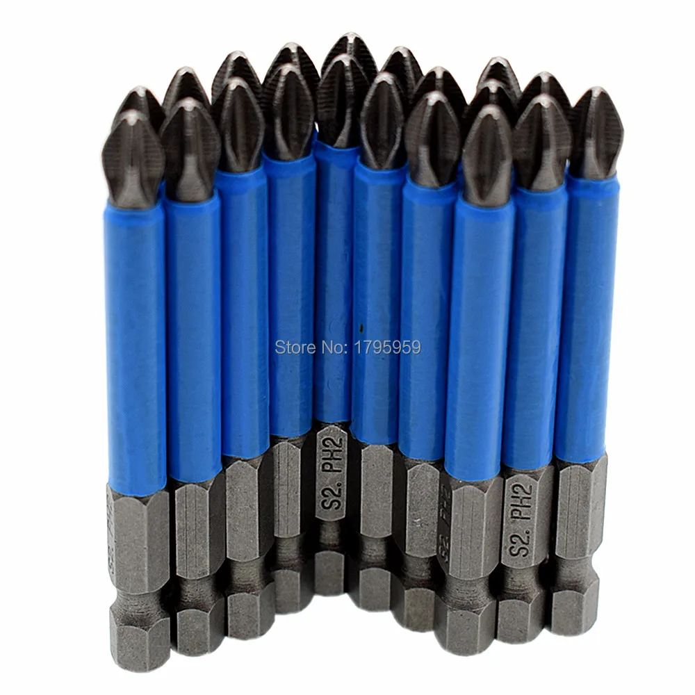 20 шт. набор магнитных отверток Phillips 1/4 &quotс шестигранным хвостовиком Одна Головка