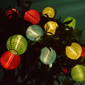 

5m/16.40ft 20led Christmas Lantern Solar LED Fairy Christmas Wedding Birthday Party Lanterns Decoration