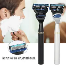 Безопасный двойной край винтажное лезвие ручной инструмент для бритья бороды