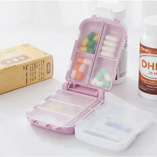 

1 Pcs Travel Three Layer Folding Pill Case Box Medicine Tablet Organizer Holder Medicine Storage Dispenser Container Holder Case