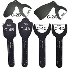 Стоматологические Ортодонтические фотографические черные контрастеры автоклавабельные оральные щеки фон пластины со шкалой оральный стоматологический инструменты