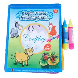 WHYY-Coolplay красочный водный коврик для рисования волшебное водяное перо чертежная доска книга детские развивающие игрушки Новые Горячие