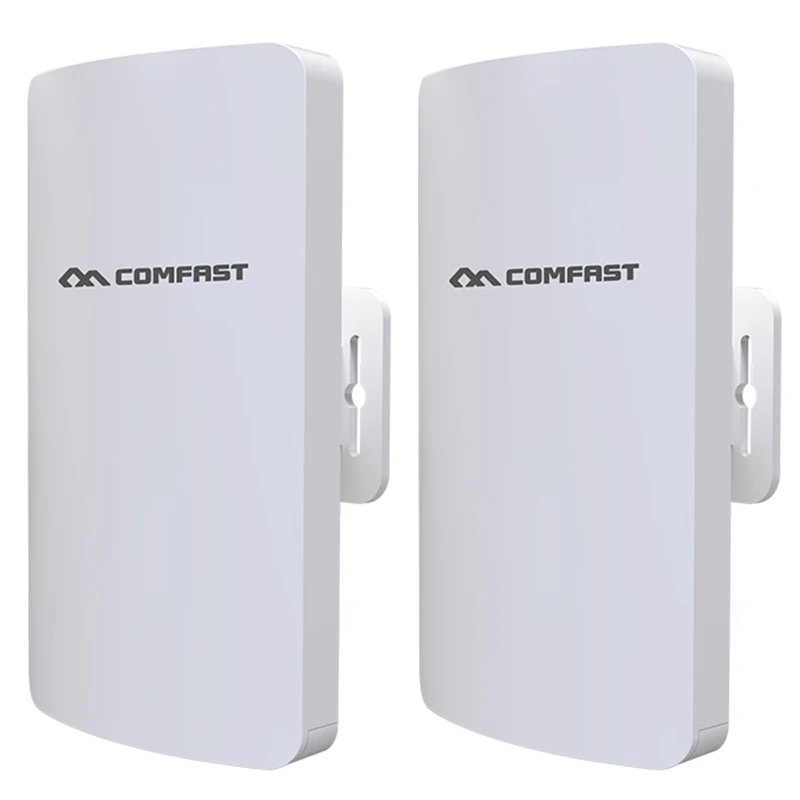 

COMFAST 2Pc/Set Comfast CF-E113A 300Mbps High Power Outdoor Wifi Bridge Router Built-In PA 3KM 5.8Ghz One Click Pairing Stable