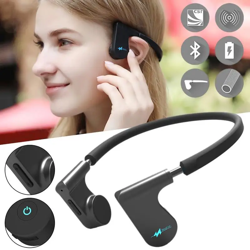 Bone проводные наушники Беспроводной Bluetooth гарнитуры долгого ожидания с