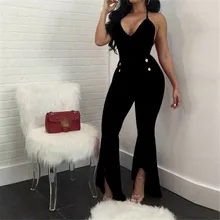 Summer Women Jumpsuit Sexy Deep V Ladies Rompers Womens Jumpsuit Bodycon Romper Sleeveless Ladies Jumpsuits Playsuit Streetwear Summer Women Jumpsuit Sexy Deep V Ladies Rompers Womens Jumpsuit Bodycon Romper Sleeveless Ladies Jumpsuits Playsuit Streetwear