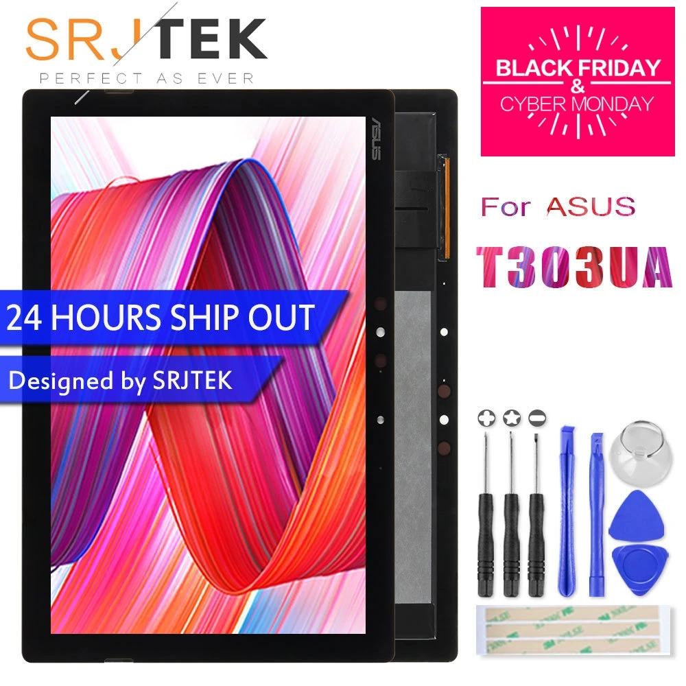 

12.6" For ASUS Transformer 3 Pro T303UA LCD Display Matrix Touch Screen T303UA-GN052T NV126A1M-N51 Assembly FP-ST126SI000BKF-02X