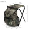 Folding Portable Fishing Chair Fishing Backpack Chair Stool Convenient Wear-resistantv for Outdoor Hunting Climbing Equipment ► Photo 3/5