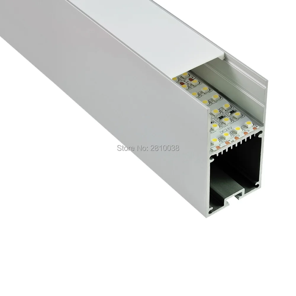10 X 1 M Sets/Lot Large size aluminum led profile housing Deep U type channel for office suspending light | Лампы и освещение