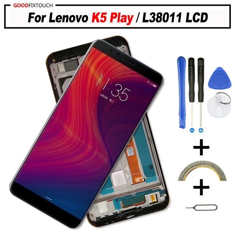 ЖК дисплей 5 7 дюйма для Lenovo K5 Play сенсорный экран с дигитайзером K5Play L38011 в сборе