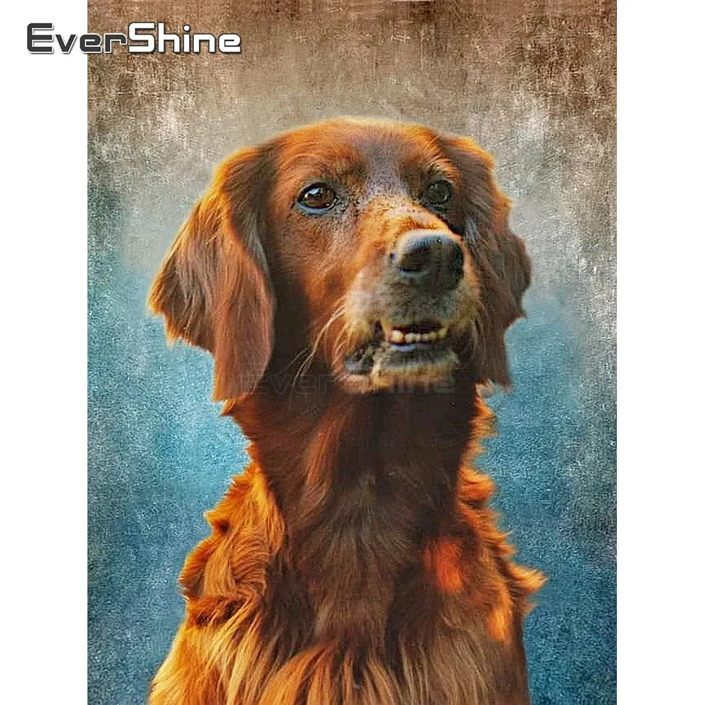 EverShine 5D DIY Diamond Embroidery Dog Picture Of Rhinestones Painting Cross Stitch Mosaic Animals Wall Decor | Дом и сад