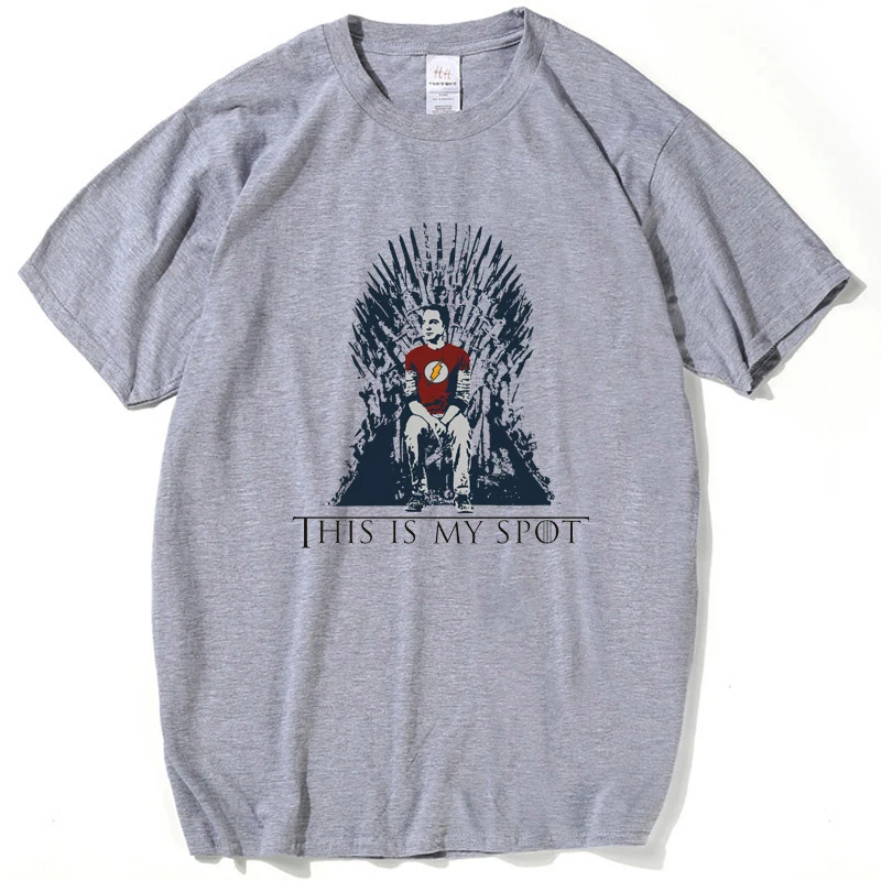 The Big Bang Theory T Shirt This Is My Spot Games Of Thrones Men Shirts Top Tees Casual Man Clothing Funny Shirt