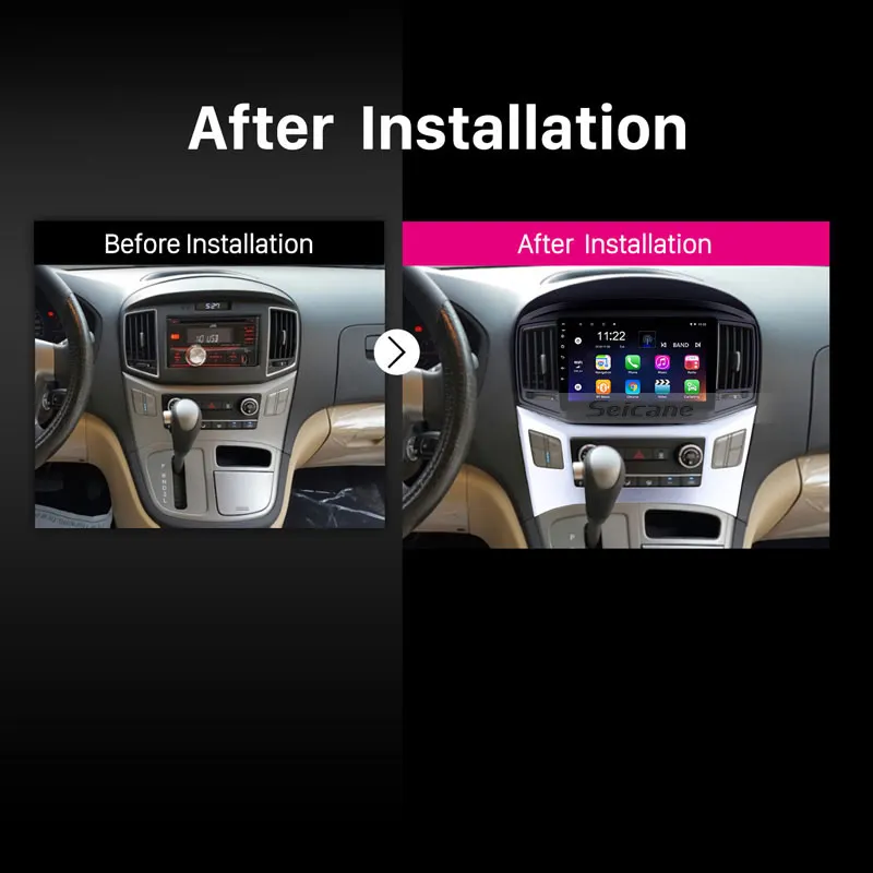 Seicane Android 8 1 автомобильное радио для 2016 2017 2018Hyundai Starex H Wagon GPS Navi 10 дюймов с