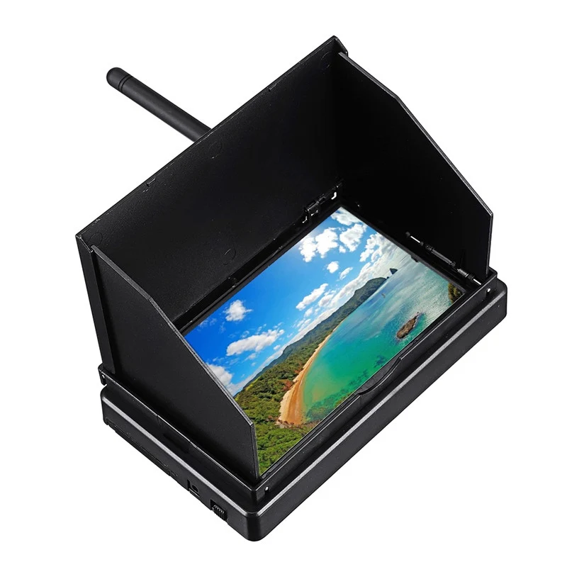 

5.8G 48CH 4.3 Inch LCD 480x272 16:9 NTSC/PAL Auto Search FPV Monitor W/ OSD Build-in Battery For RC Drone Racing Multi Rotors