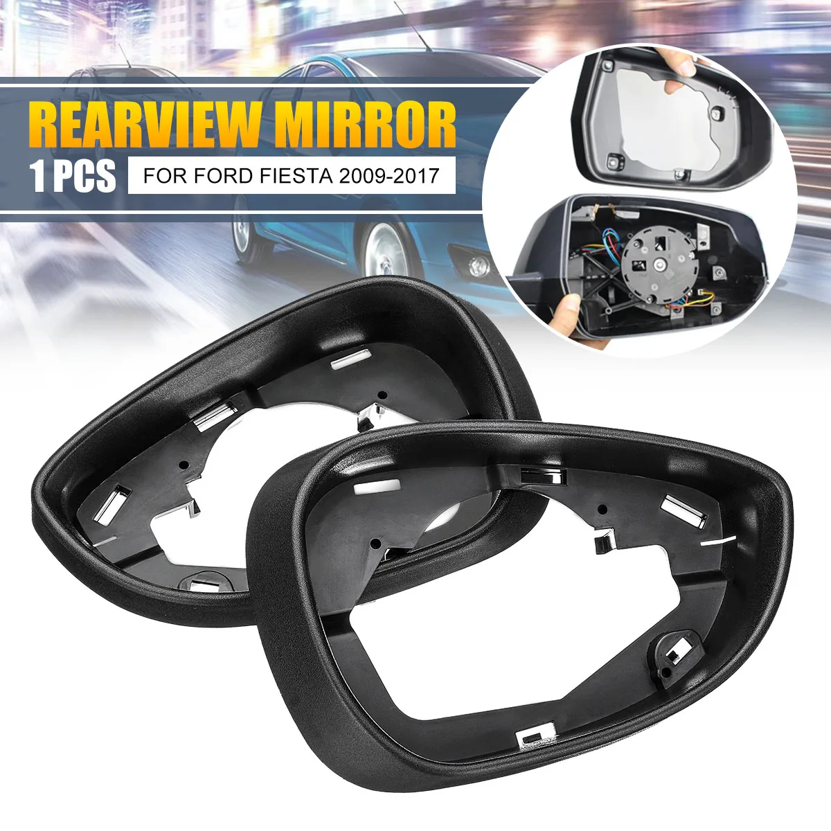 Left Right Side Rear View Mirror Cover Frame Trim And Cover Cap For