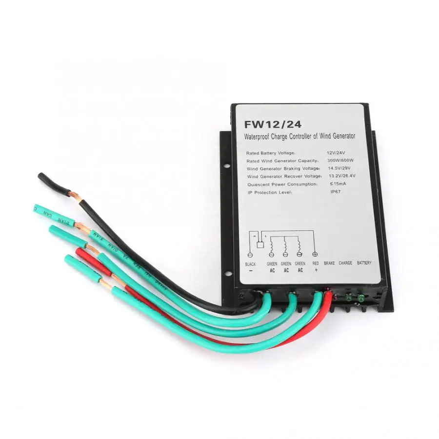 

FW12/24 Wind Turbine Generator Charge Controller Regulator Wind Turbine Controller ip67 Waterproof