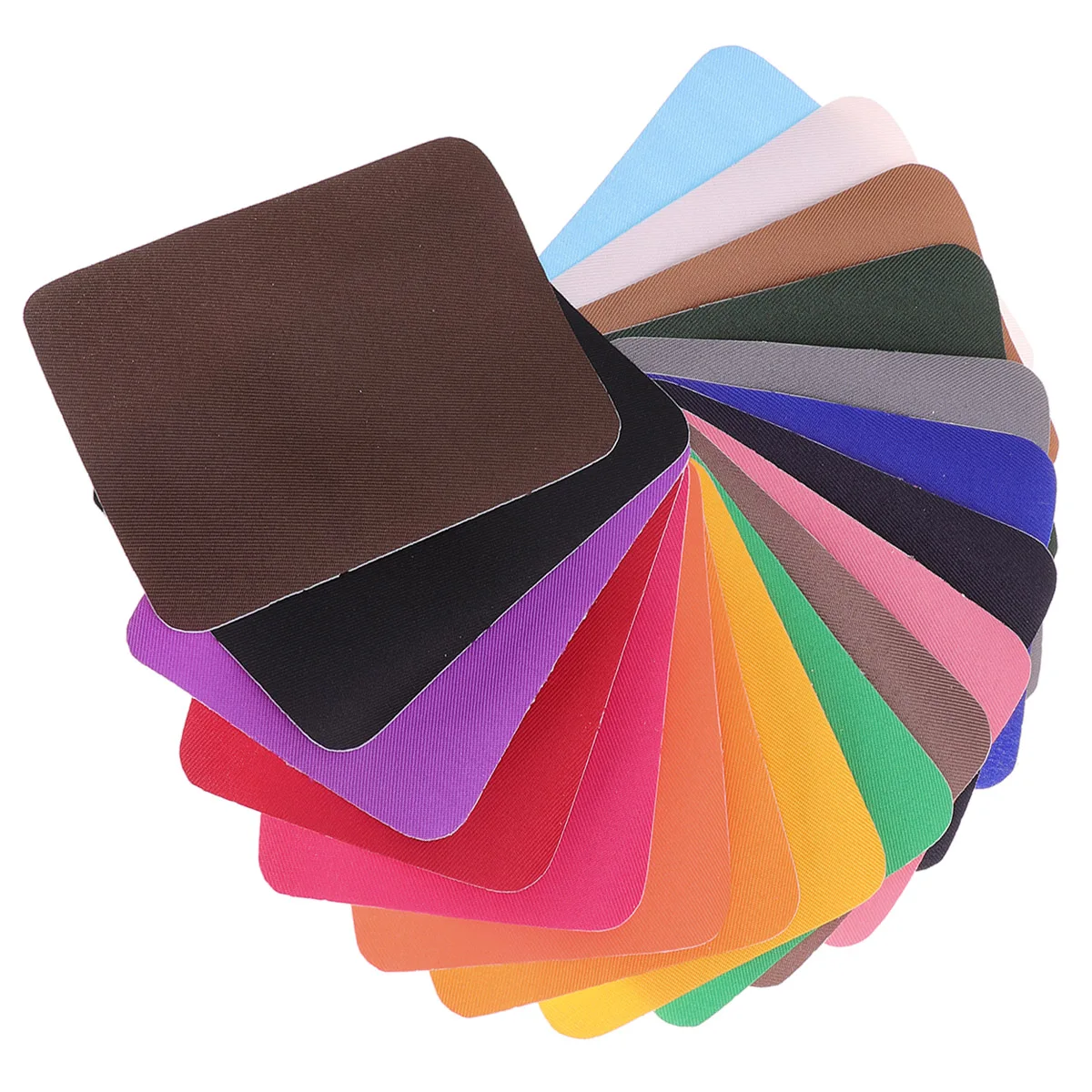 

18pcs Colorful Cloth Sticker Elbow Knee Square Patch Cloth Decal DIY Repair Patches For Jeans Sweater Shirt