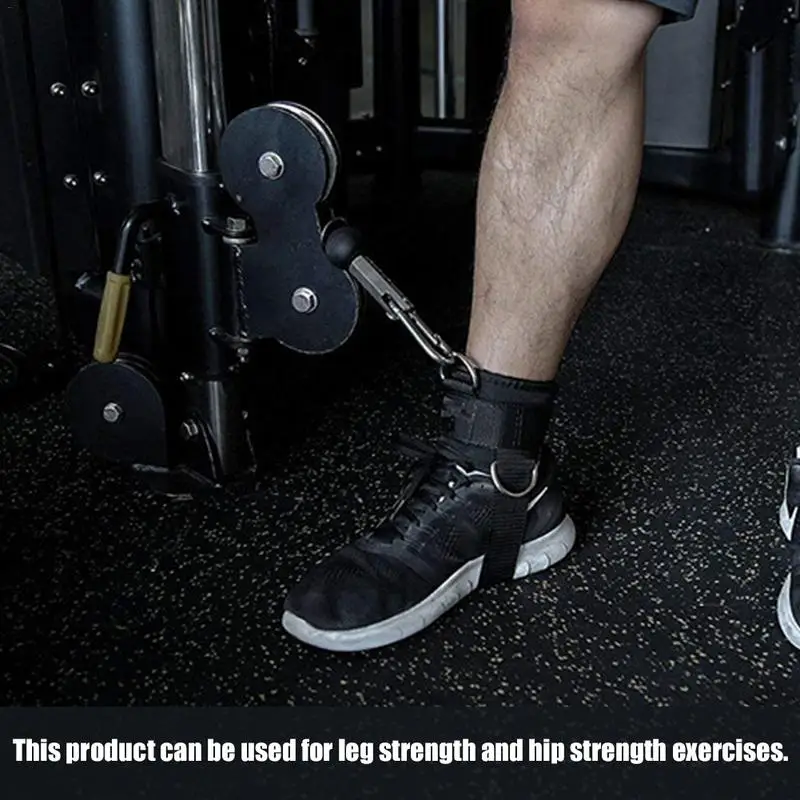 Ankle Straps Gym Band Workouts Anchor Durable Cuffs Leg Glute Exercises Home Gym Fitness