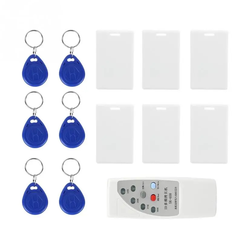 

13Pcs 125KHz Handheld RFID ID Card Writer Copier Reader White 6 Writable Tags 6 Cards Kit Fast Read-write Speed High Quality