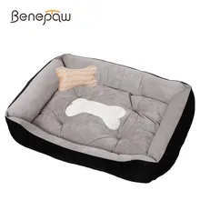 Benepaw Comfortable Soft Pet Dog Bed For Large Dogs Elastic Bite Resistant Pet Bed S-XL Hot Sale Warming Bed Cat House Benepaw Comfortable Soft Pet Dog Bed For Large Dogs Elastic Bite Resistant Pet Bed S-XL Hot Sale Warming Bed Cat House
