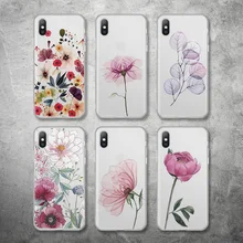 Lovebay чехол для телефона для iPhone 11Pro 6 6s 7 8 Plus X XR XS Макс 5 5S SE красивый цветок матовый чехол из мягкого ТПУ для iPhone 11 чехол для телефона