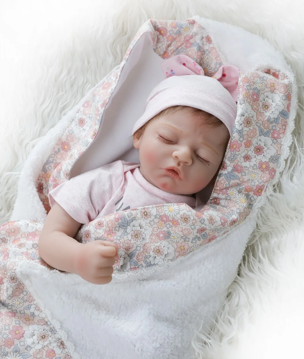 

NPKCOLLECTION Cute BeBes Reborn Doll Cotton Body 50cm Silicone Reborn Baby Dolls Lifelike Newborn Baby Gift Juguetes Babies Toys