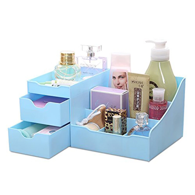 

Makeup Organizer Cosmetic Drawer Makeup Storage Box Container Nail Casket Holder Desktop Sundry Storage Case Container Dresser