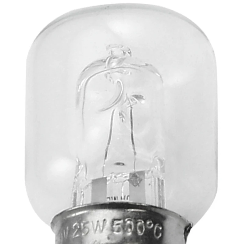 E14 высокотемпературная Лампа 500 градусов 25 Вт галогенная пузырьковая лампочка для духовки E14 250V 25W кварцевая лампа