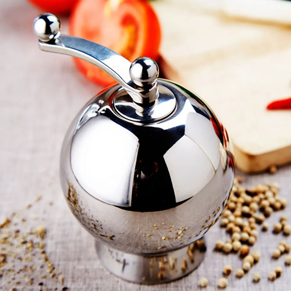 Sauce Kitchen Tool Stainless Steel Pepper Grinder Spice Ball Manual Salt Mill Mullerin Mills