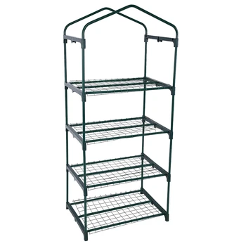 

69 x 49 x 160cm 4 Tier Mini Greenhouse Iron Stands shelves Garden Balconies Patios Decor