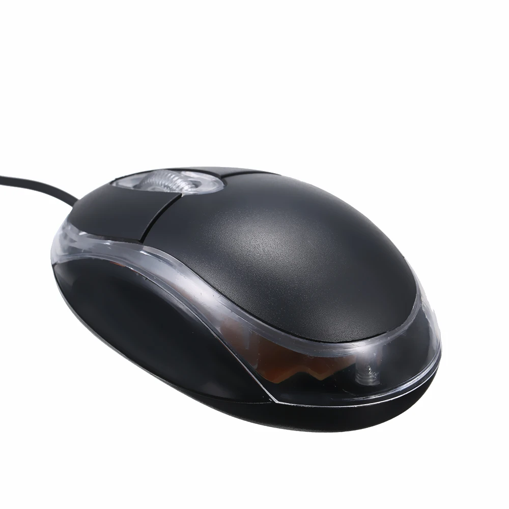 

2.4G Wired Mouse 800DPI Optical Mini Portable Mobile Mouse with USB Port 3 Buttons for PC Laptop Desktop Fit for Left/Right Hand