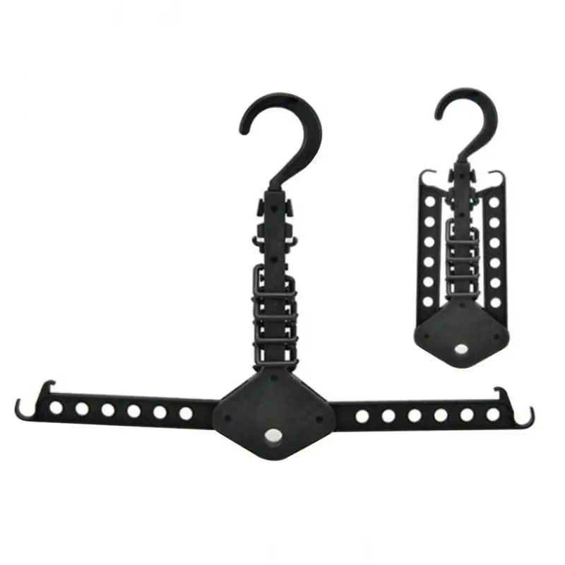 

1pc Clothes Racks Practical Retractable Folding Clothes Hanger Pegs Plastic Cloth Hooks Magic Hangers Drying Rack