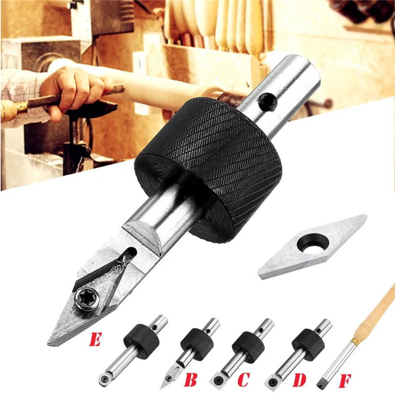 

DANIU Removable Wood Turning Tool 90HRC With Wood Carbide Insert Cutter Woodworking Tool 6 Types