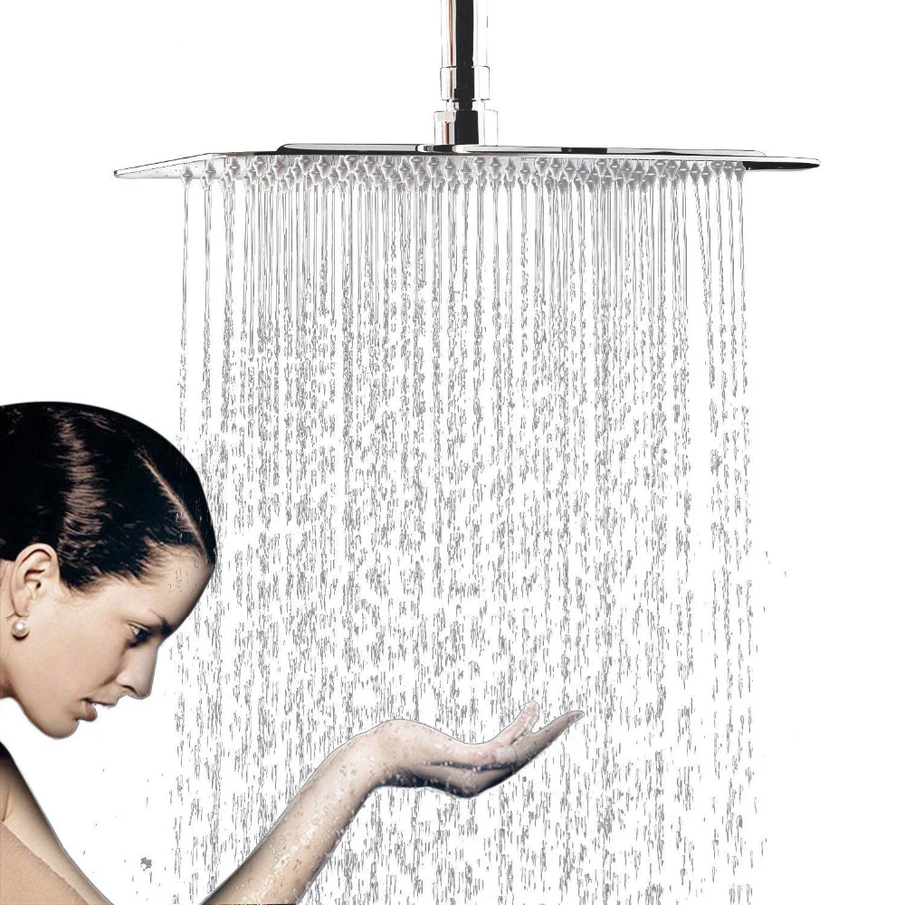 20 Inch/24 inch Large Square Rain Showerhead Stainless Steel High Pressure Mount Shower Head