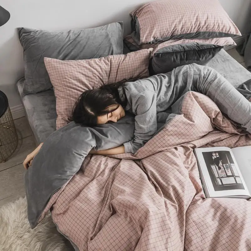 

Individual Fundas Nordicas Matrimonio Dekbedovertrek Luxury Cotton Bed Bedding Ropa Roupa De Cama Sheet And Quilt Bedsheet Set