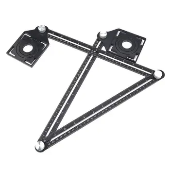 

Multi Template Folding Rulers Measuring Tool Angle Ruler with Drill Guide Glass Tiles Woodworking Gauges Tool Template