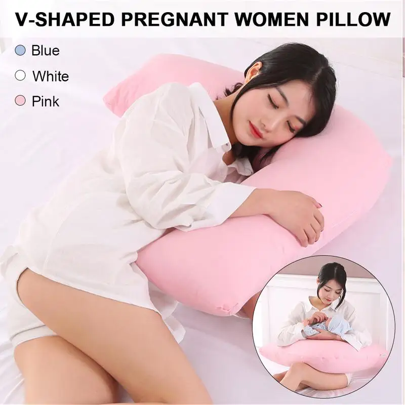 

Multifunctional Sleeping Pillow cottonV-shaped Pregnant Women Pillow Side Sleeping Hug Pillow Waist Protection Support Pillow