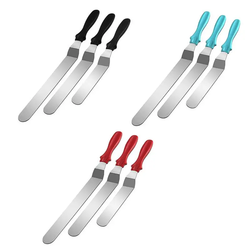 

High Quality Stainless Steel Spatula Set DIY Straight Shovel Cake Cream Scraper Kitchen Dessert Shop Baking Tools