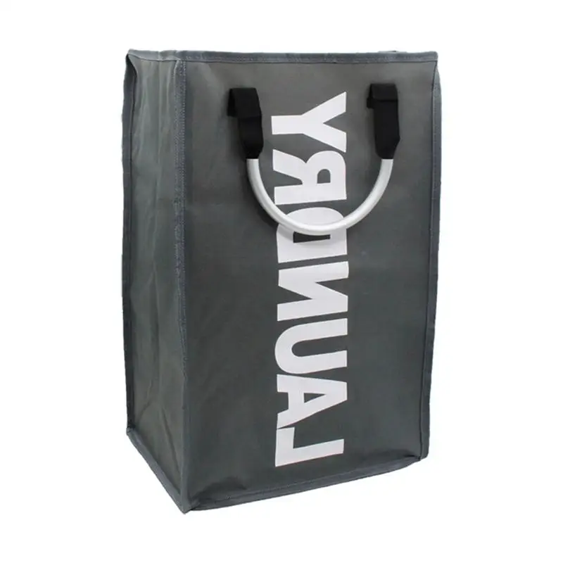 OUNONA 1 قطعة سلة الغسيل القابلة للطي المحمولة أكسفورد صندوق تخزين ملابس حقيبة الملابس القذرة سلة الغسيل سلة الغسيل المنظم حقيبة